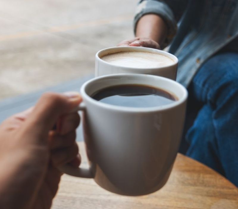 close up of people drinking tea